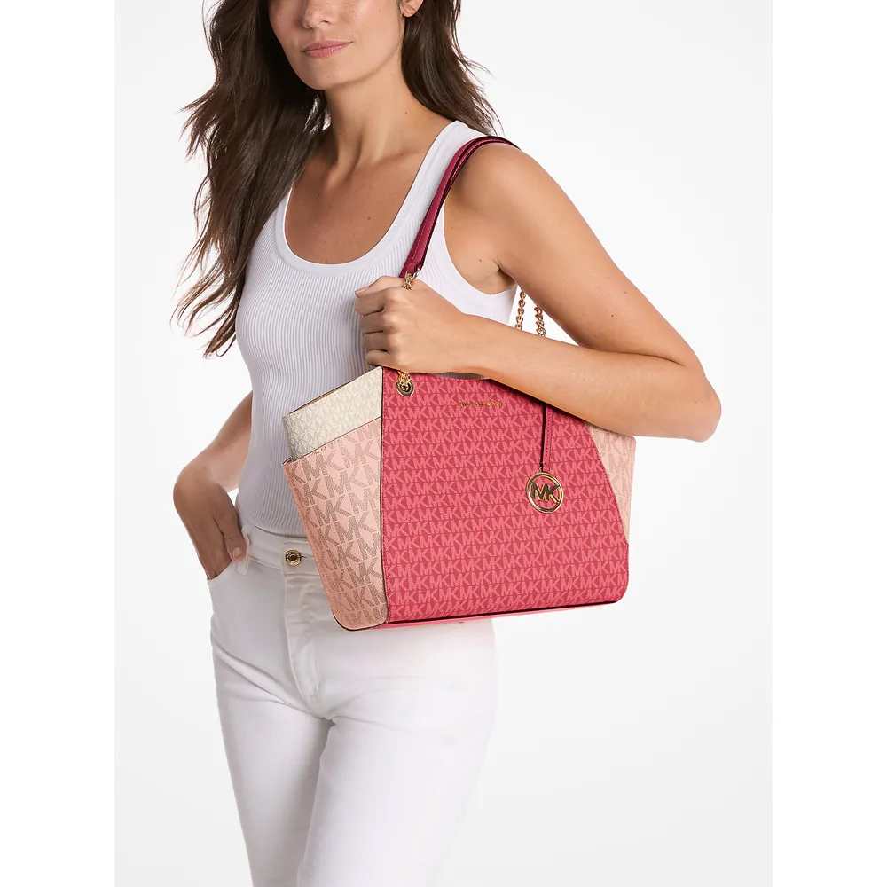mk785381786_2_webp.webp Michael Kors Bolso tote de la firma Jet Set | Cereza Multi