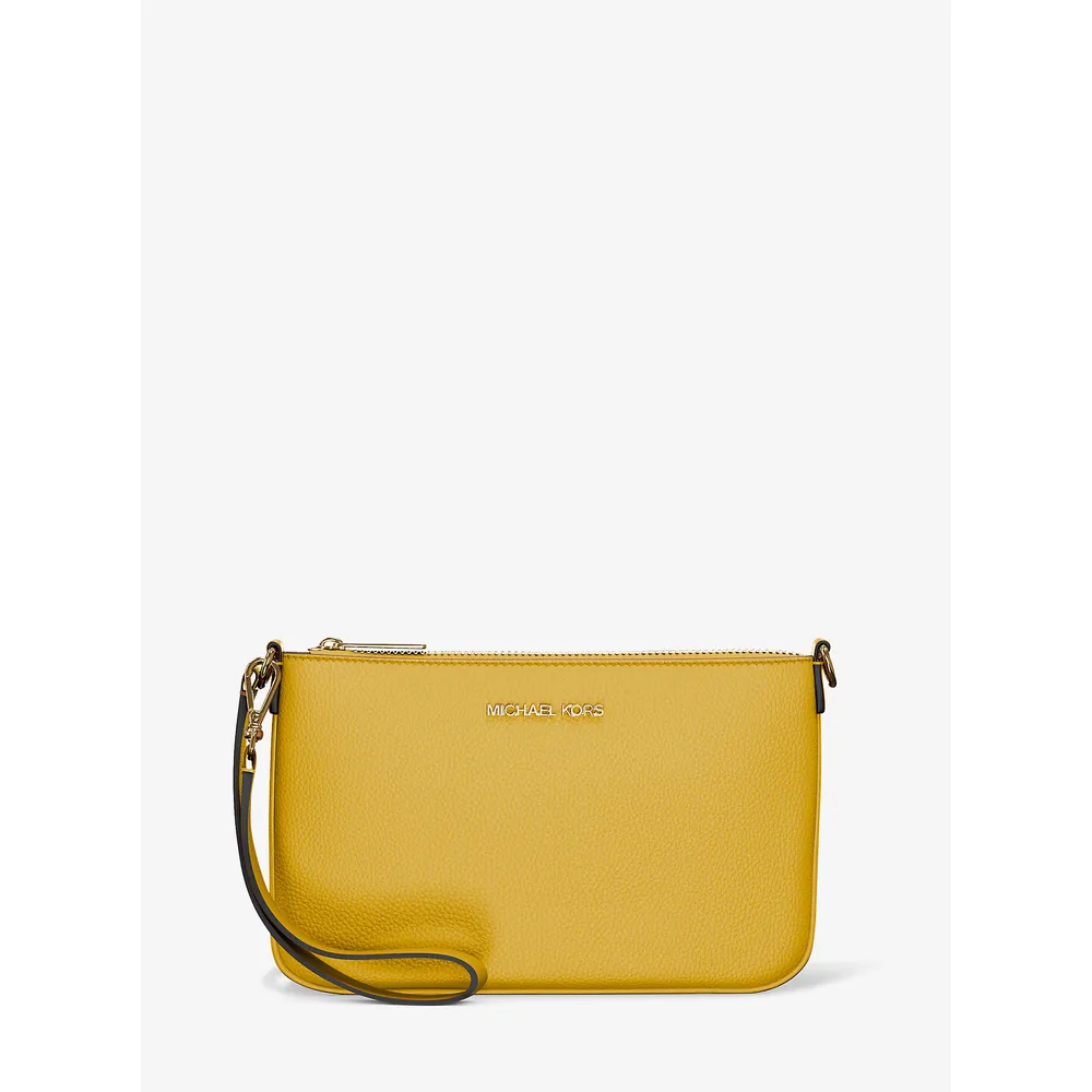 Michael Kors Bolso de mano convertible Jet Set de piel granulada | Miel