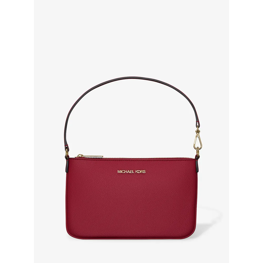 Michael Kors Bolso de mano convertible Jet Set de piel granulada | Cereza