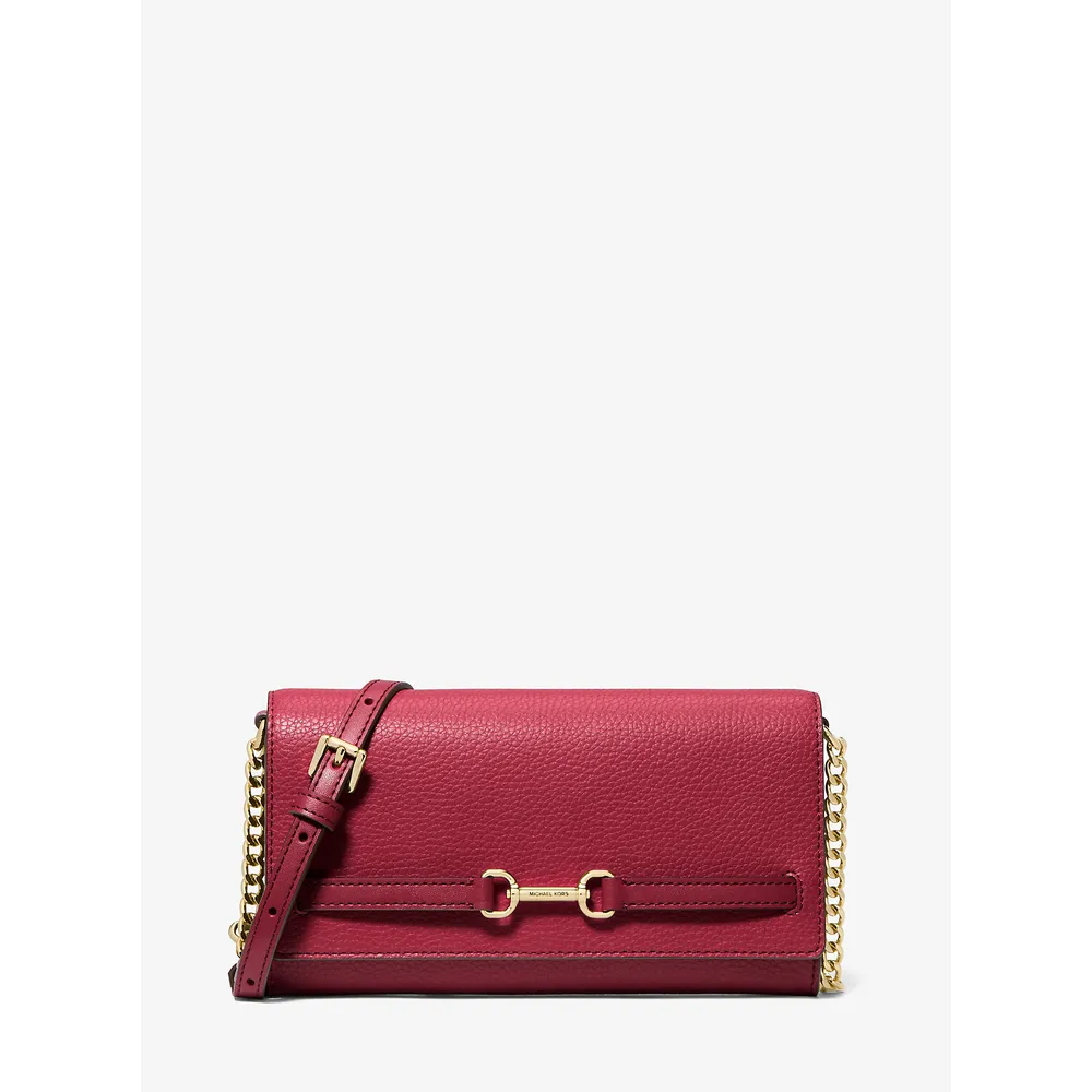 Michael Kors Bolso bandolera piel granulada Carson | Cereza