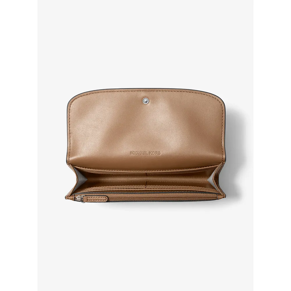 mk785381822_1_webp.webp Michael Kors Cartera continental de cuero Hamilton | Driftwood