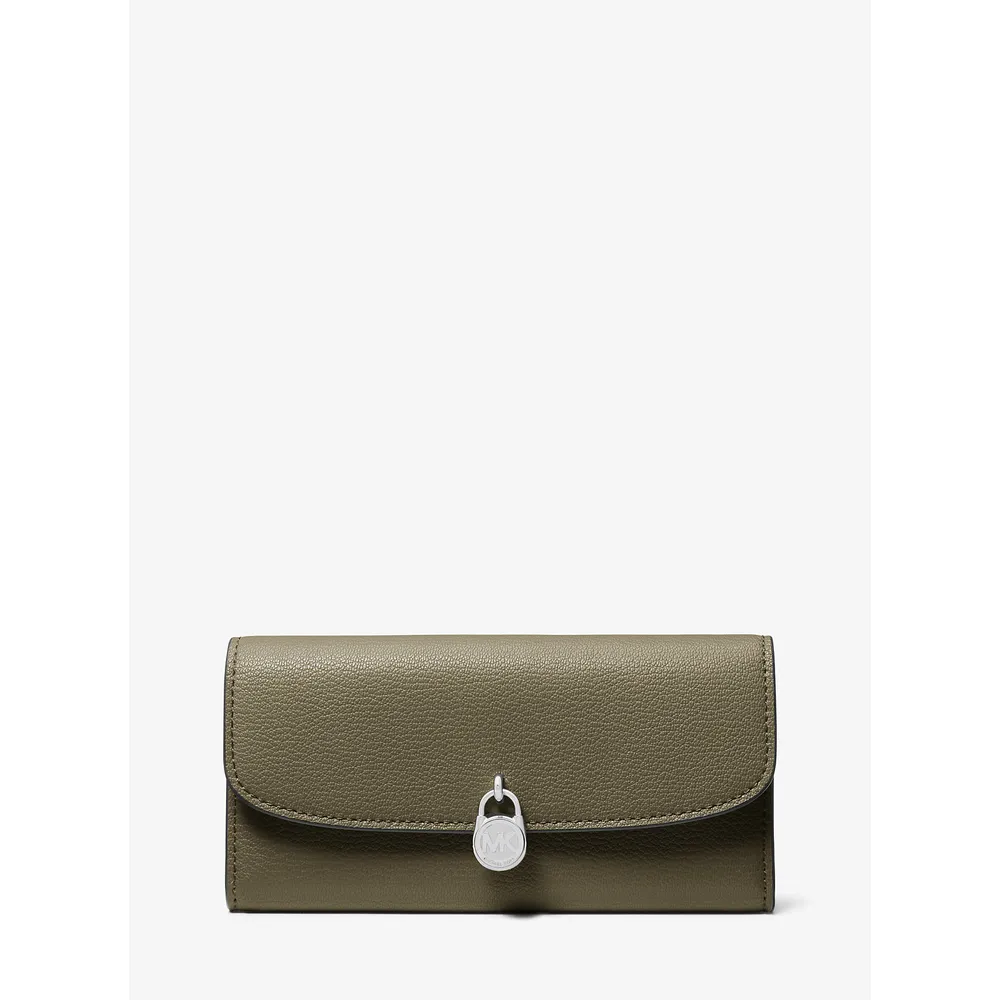mk785381823_0_webp.webp Michael Kors Cartera continental de cuero Hamilton | Aceituna
