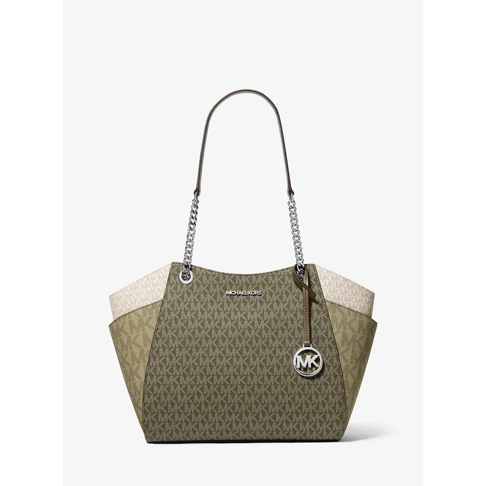 Michael Kors Bolso con logo de la firma Jet Set en bloques de color | Aceituna
