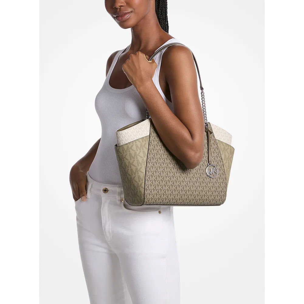Michael Kors Bolso con logo de la firma Jet Set en bloques de color | Aceituna
