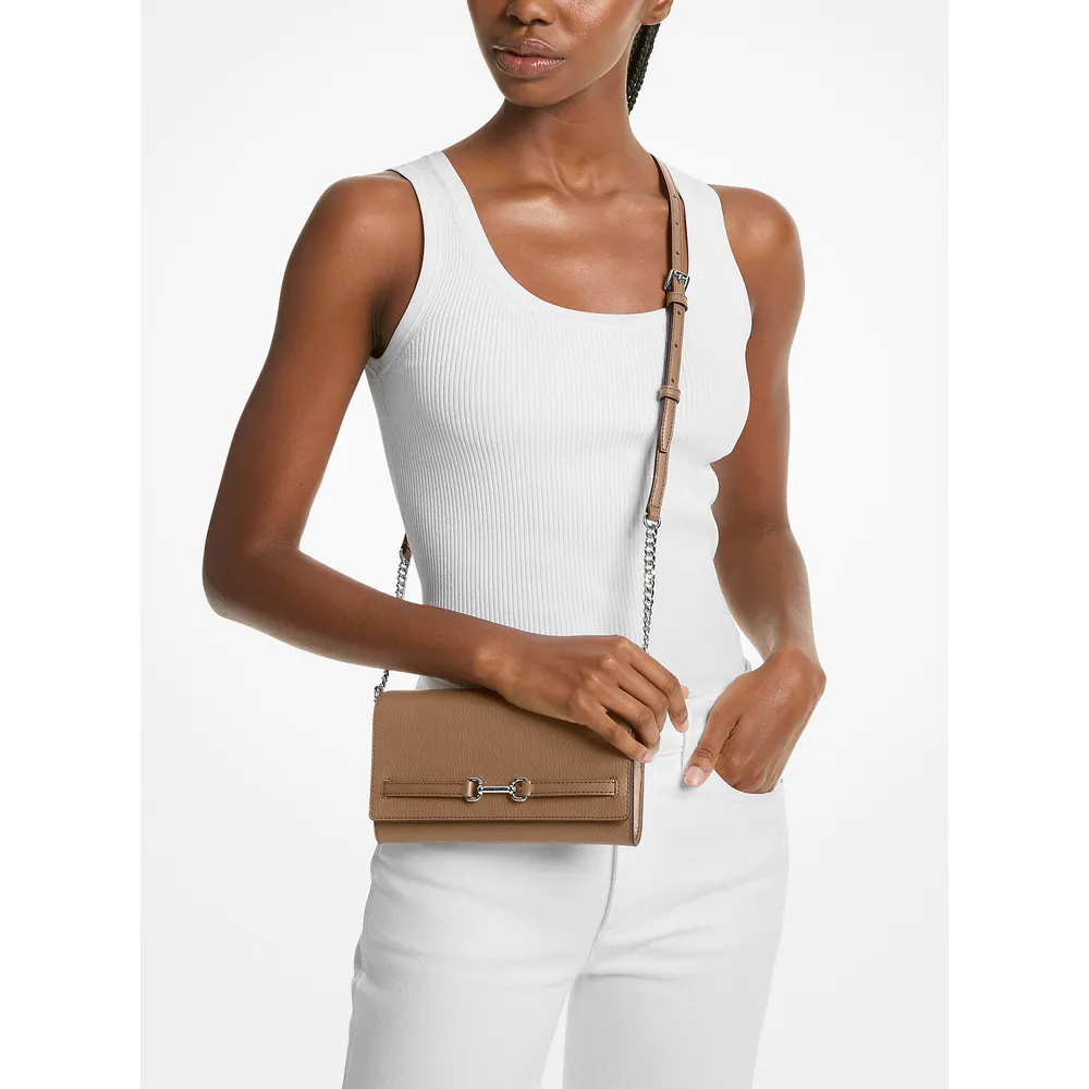 Michael Kors Bolso bandolera piel granulada Carson | Driftwood