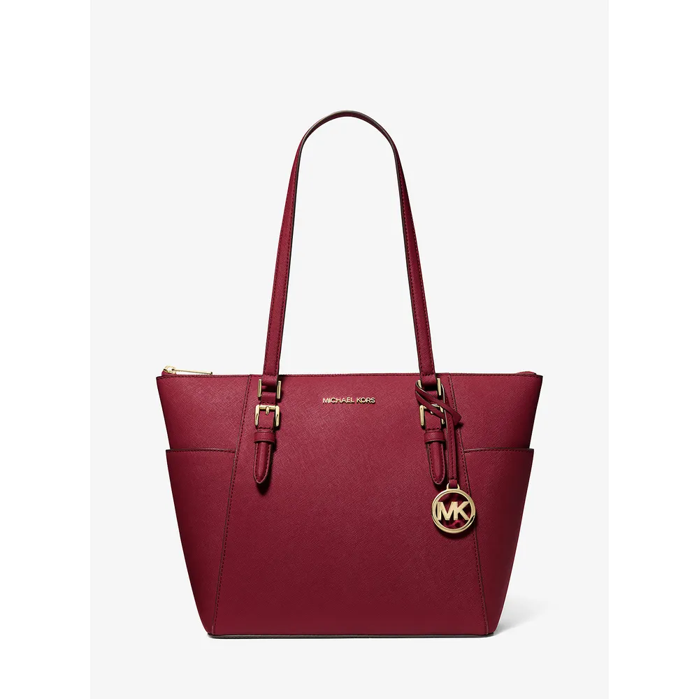 Michael Kors Bolso tote Charlotte de piel saffiano | Cereza