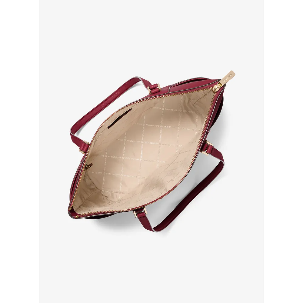 Michael Kors Bolso tote Charlotte de piel saffiano | Cereza