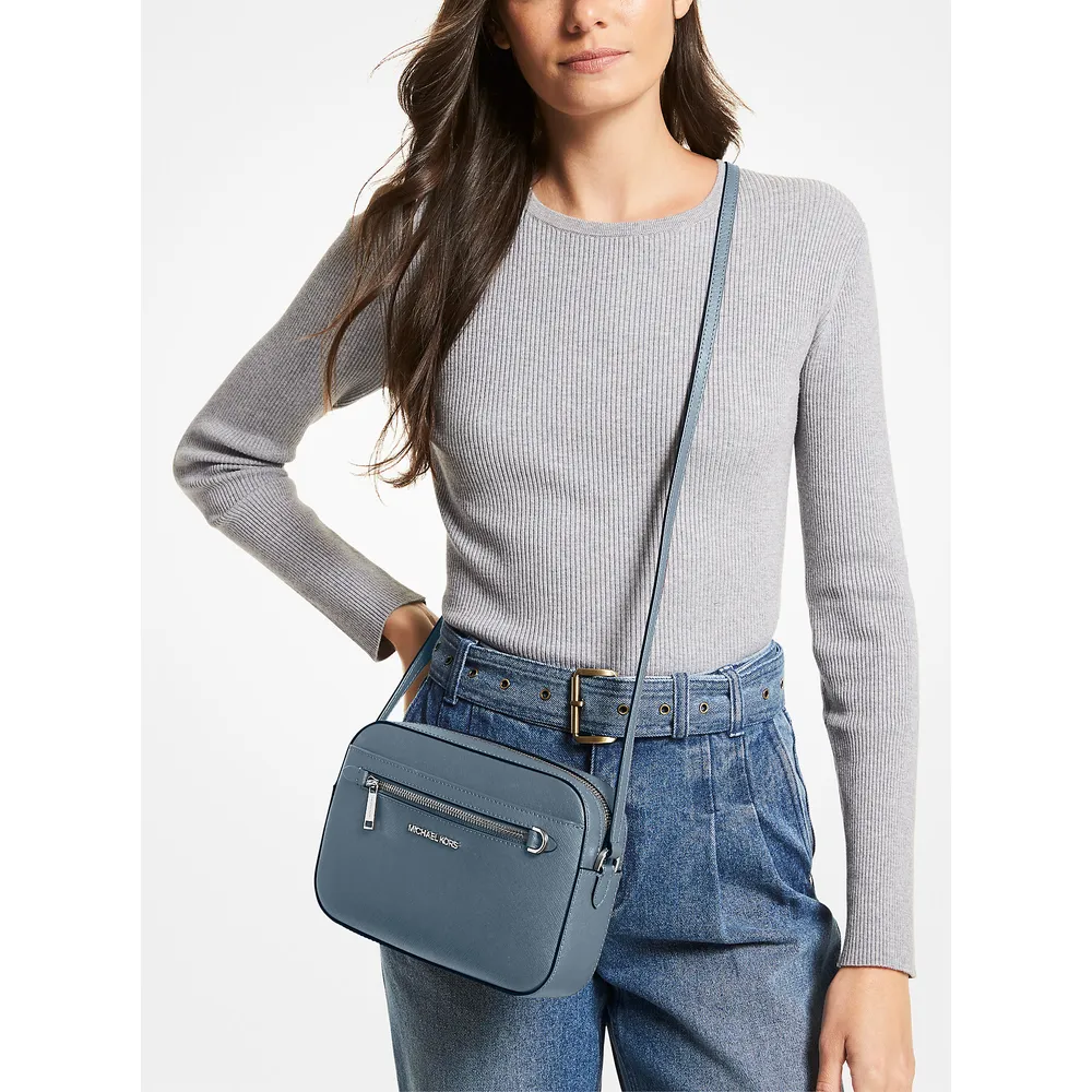 Michael Kors Bolso bandolera Jet Set de piel saffiano | Cornflower