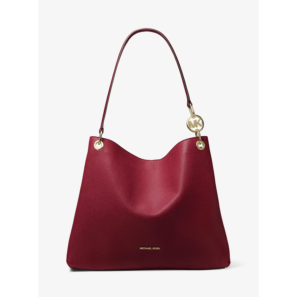 Michael Kors Bolso de piel granulada Christina | Cereza