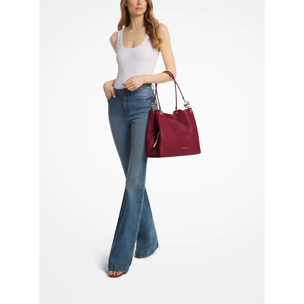 Michael Kors Bolso de piel granulada Christina | Cereza