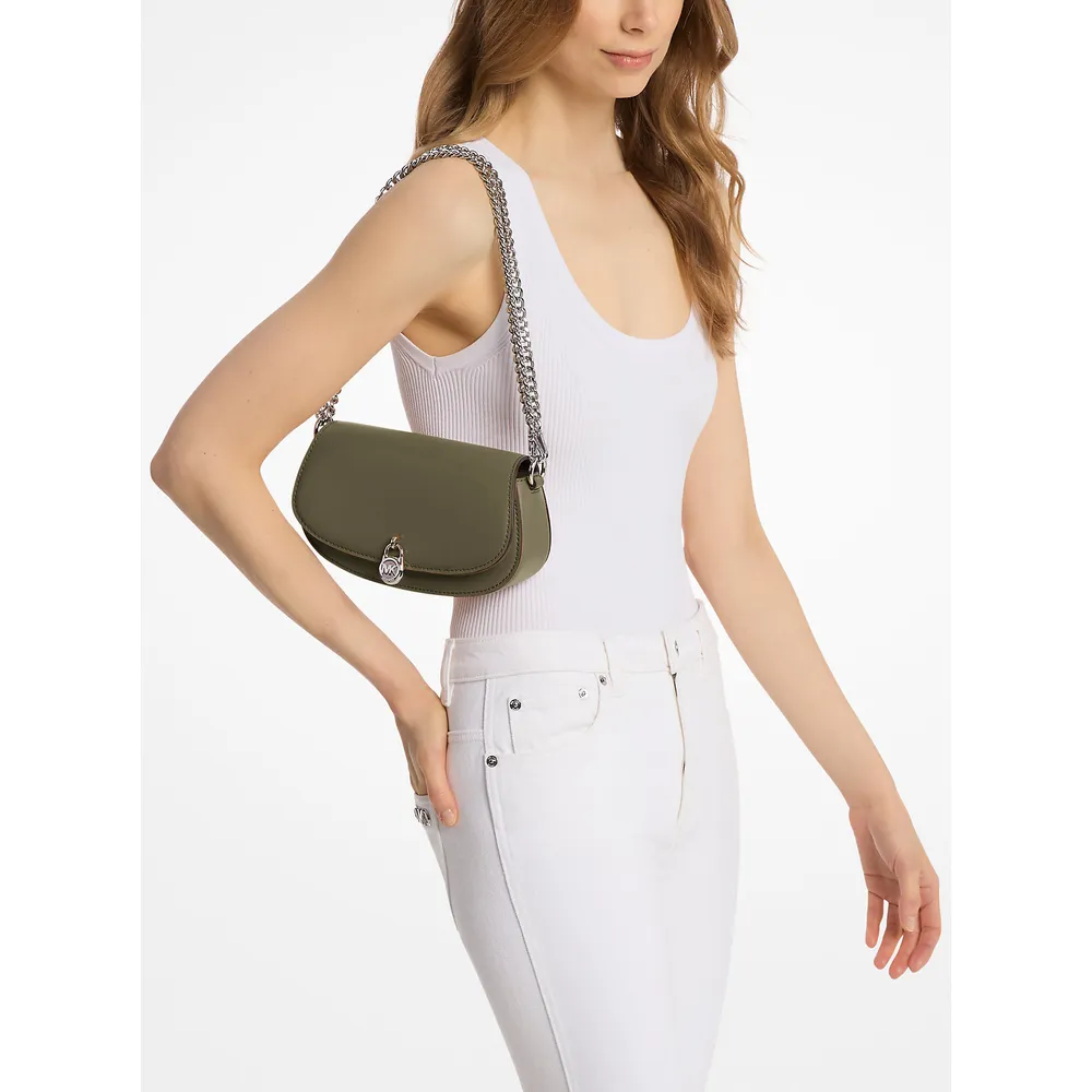 mk785381905_2_webp.webp Michael Kors Bolso bandolera piel Mila | Aceituna