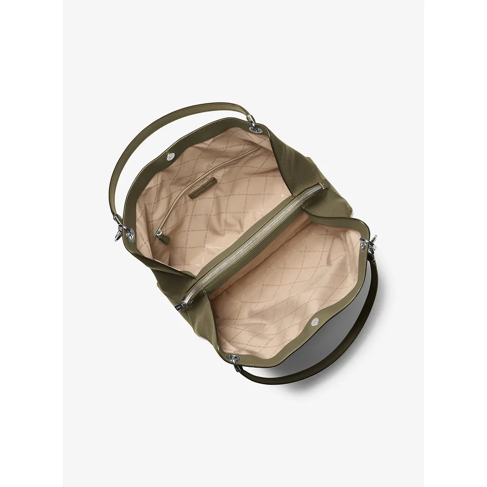 Michael Kors Bolso de piel granulada Christina | Aceituna