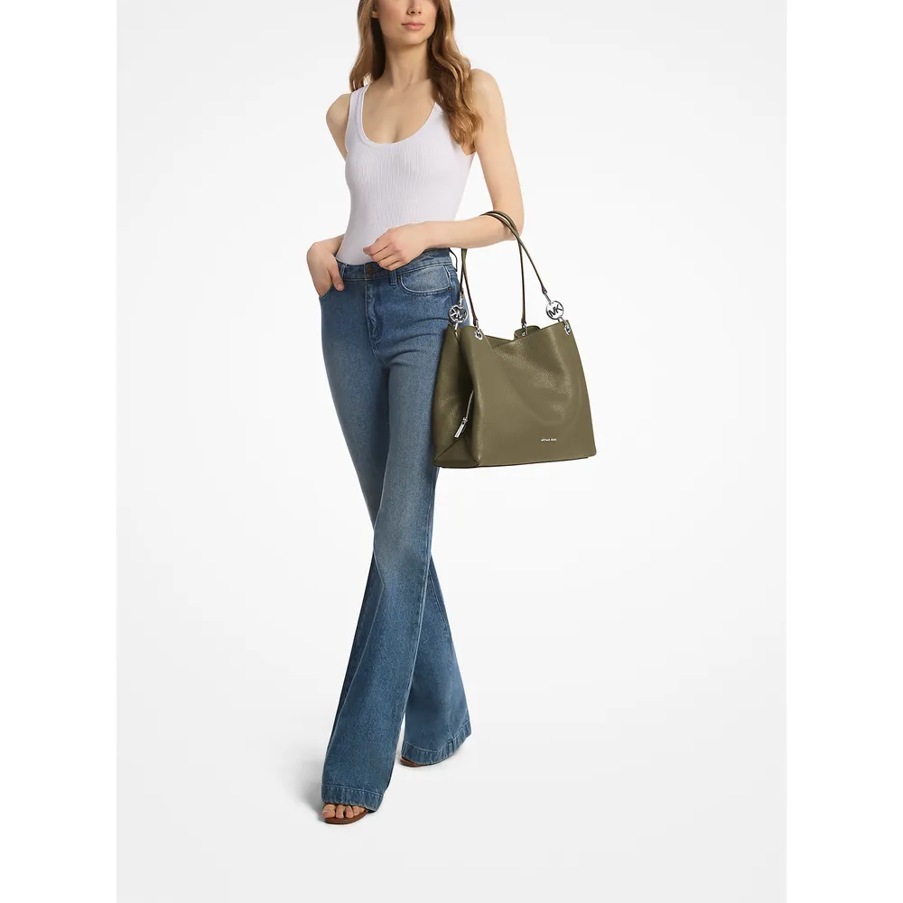 Michael Kors Bolso de piel granulada Christina | Aceituna