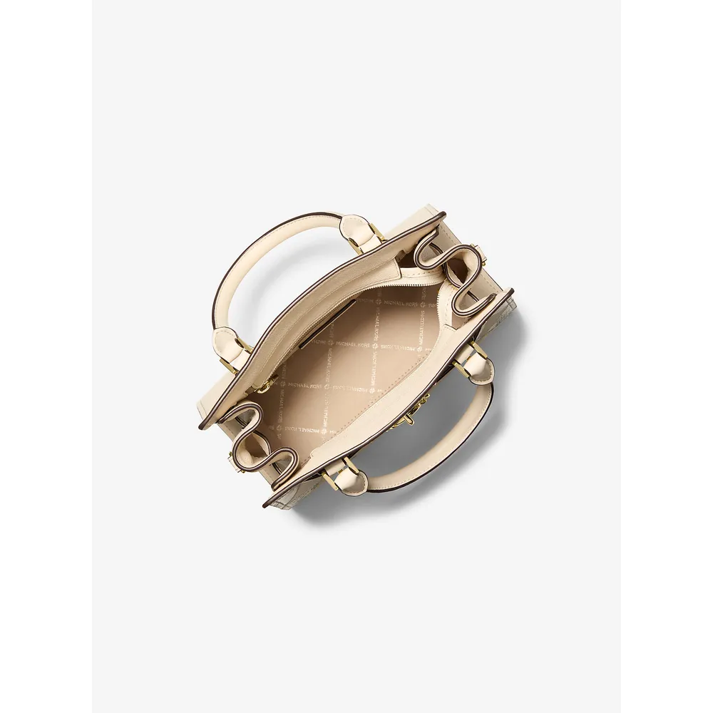 mk785384304_1_webp.webp Michael Kors Bolso satchel Hamilton con diseño de patchwork | Natural