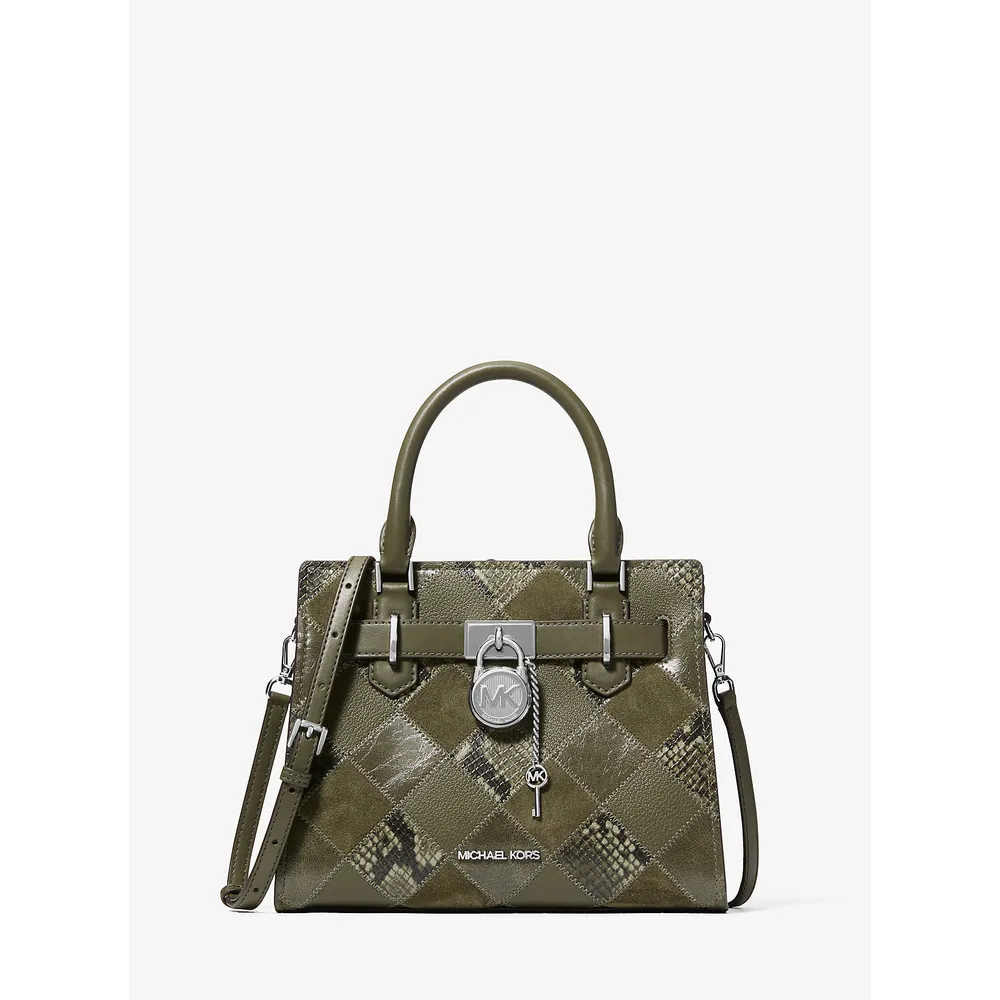 mk785384313_0_webp.webp Michael Kors Bolso de patchwork Hamilton | Aceituna
