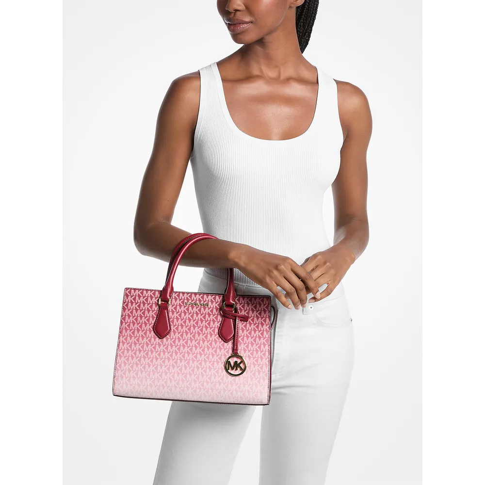 Michael Kors Bolso satchel Bolso Sheila con logo de la firma | Cereza
