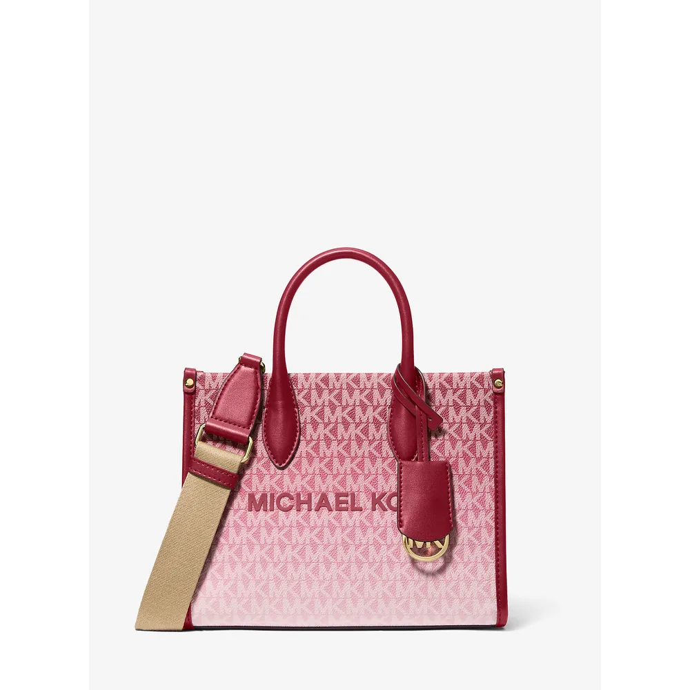 Michael Kors Bolso bandolera convertible Mirella Small Signature Logo | Cereza