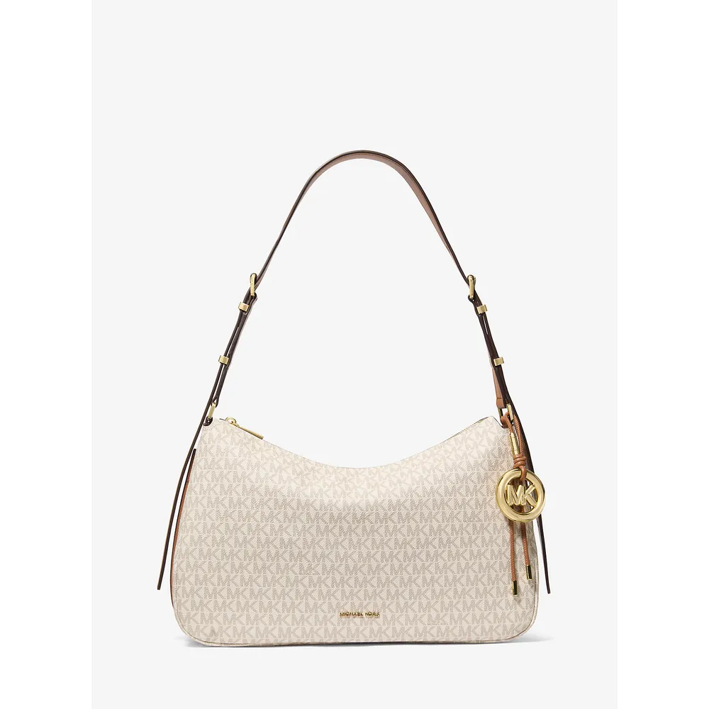 Michael Kors Bolso con logotipo de la firma Nolita | Vainilla/Bellota