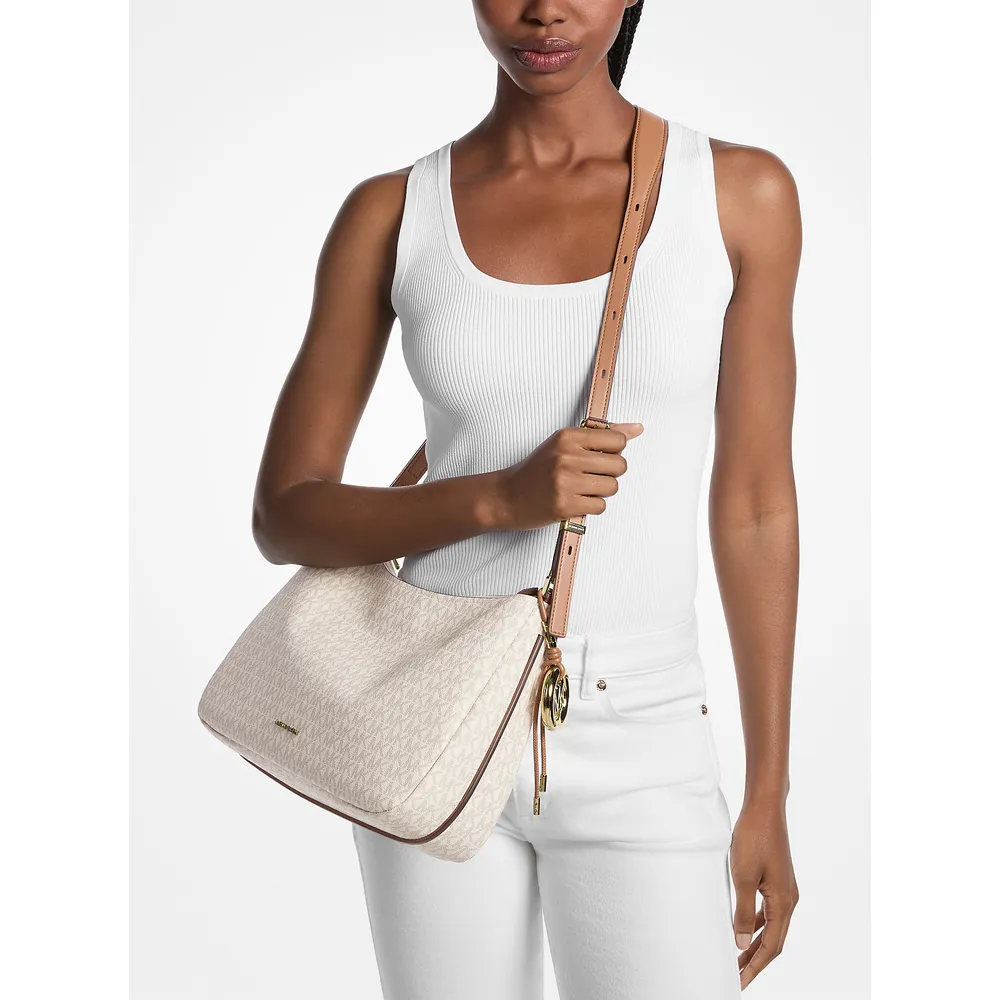 Michael Kors Bolso con logotipo de la firma Nolita | Vainilla/Bellota
