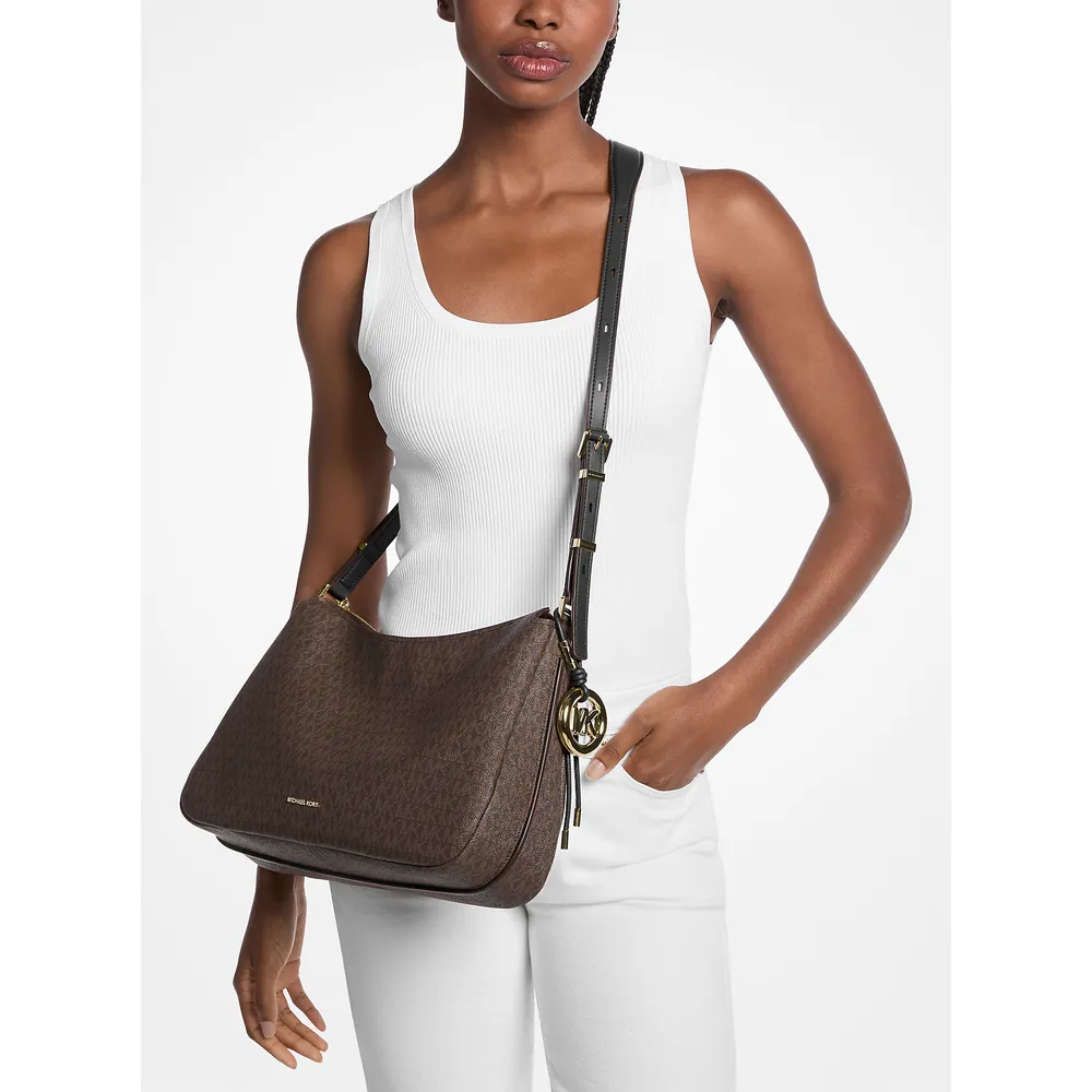 Michael Kors Bolso con logotipo de la firma Nolita | Marrón/Negro