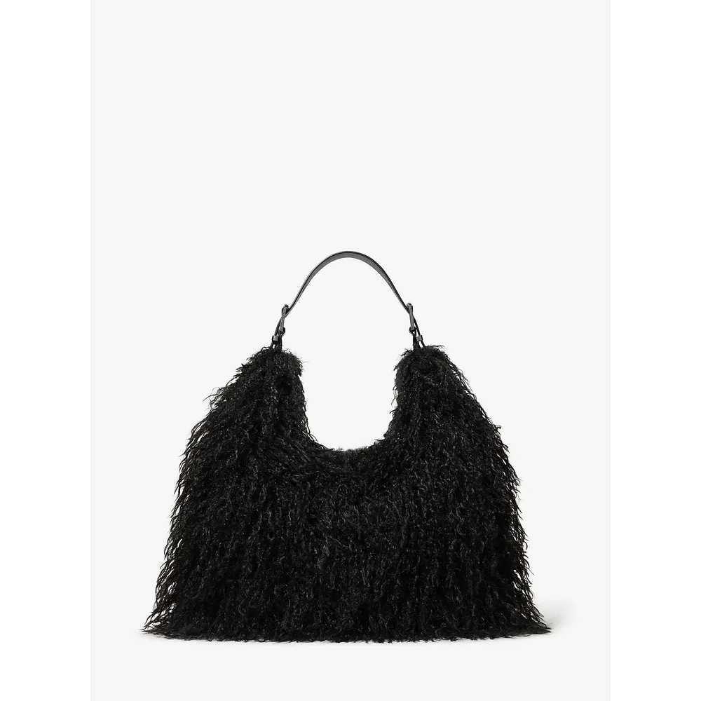 Michael Kors Bolso de piel sintética de oveja Nolita | Negro