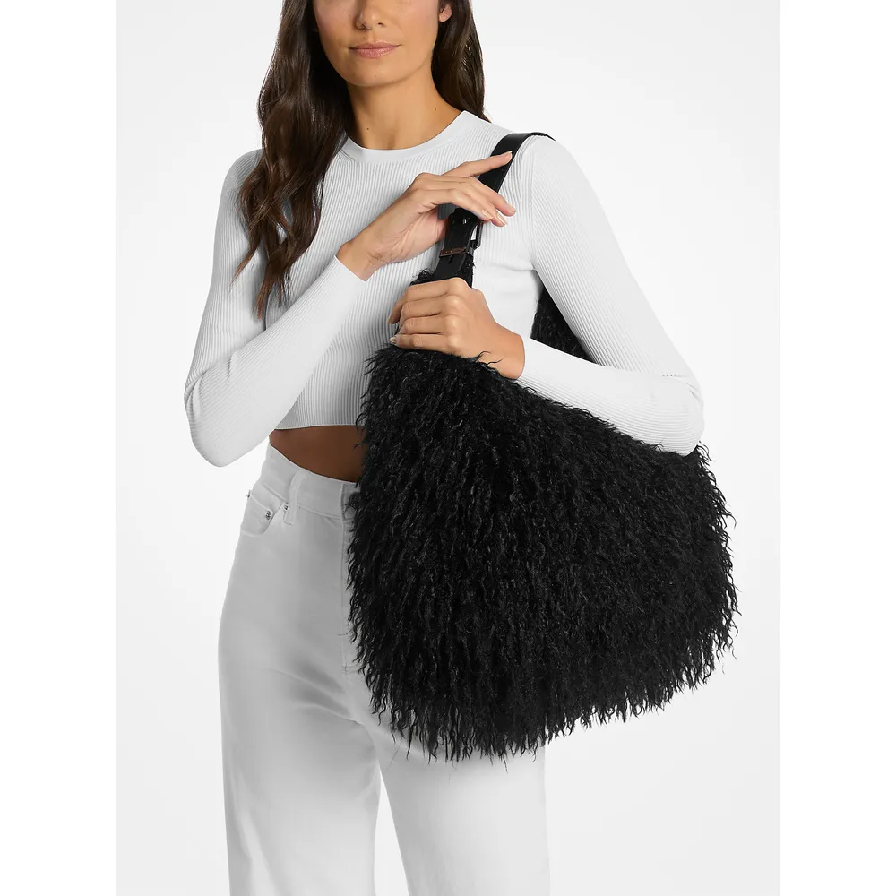 Michael Kors Bolso de piel sintética de oveja Nolita | Negro