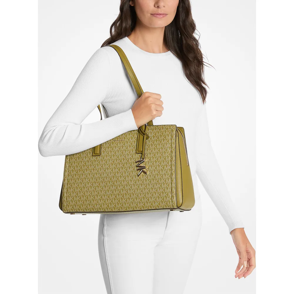 Michael Kors Bolso tote Bolso Laila con logotipo de la firma | Pistacho