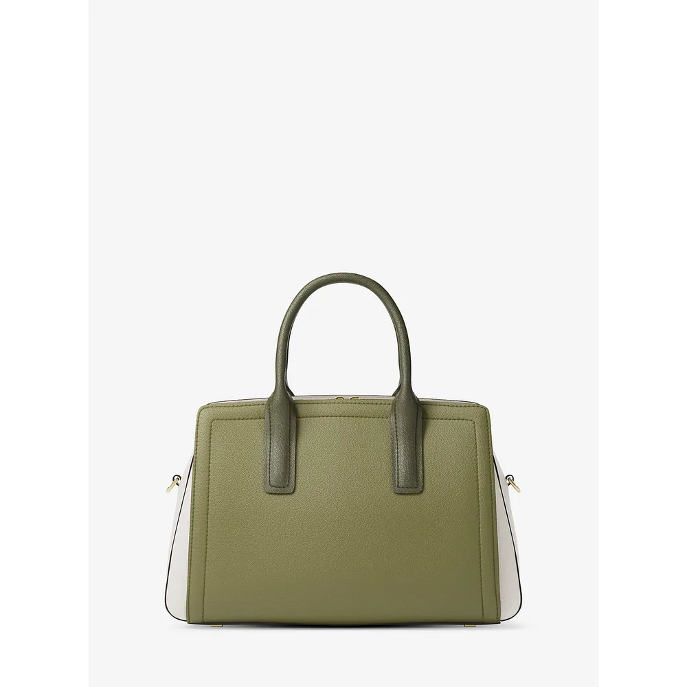 Michael Kors Bolso satchel Bolso Laila de piel granulada | Pstachio Mlt