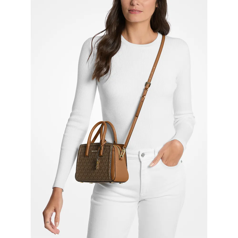 Michael Kors Bolso bandolera Laila con logotipo de la firma | Café