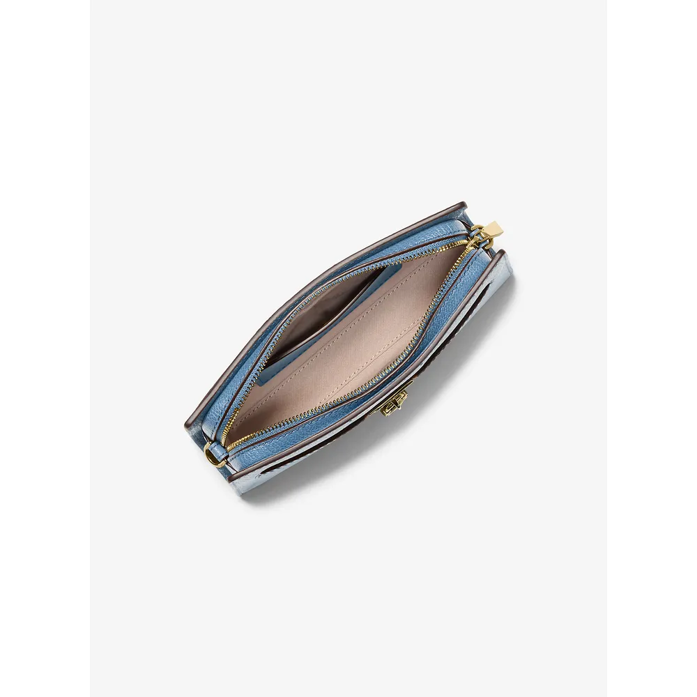 Michael Kors Bolso bandolera piel Hamilton Moderne | Azul francés