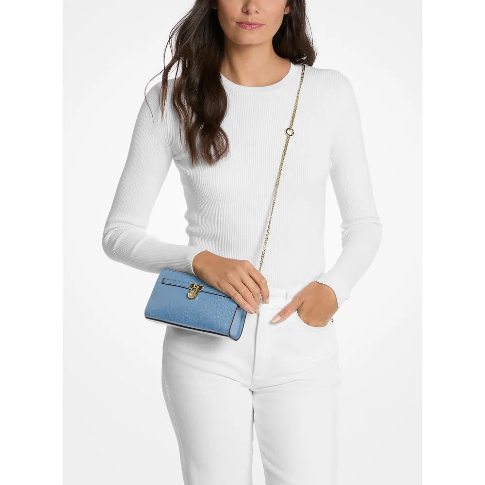Michael Kors Bolso bandolera piel Hamilton Moderne | Azul francés