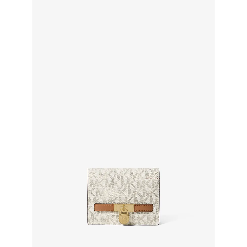 Michael Kors Cartera de la firma Hamilton Moderne | Vainilla/Bellota