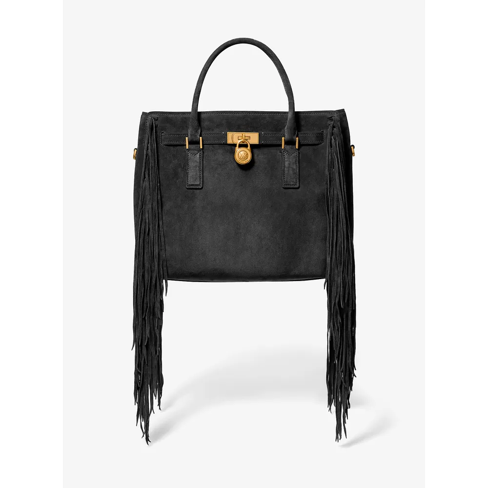 mk785398866_0_webp.webp Michael Kors Bolso satchel de ante con flecos Hamilton' Moderne | Negro