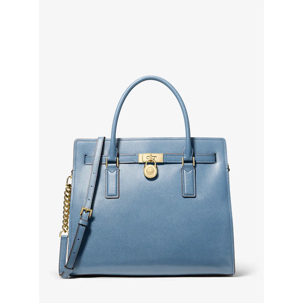 Michael Kors Bolso de cuero Hamilton' Moderne | Azul francés