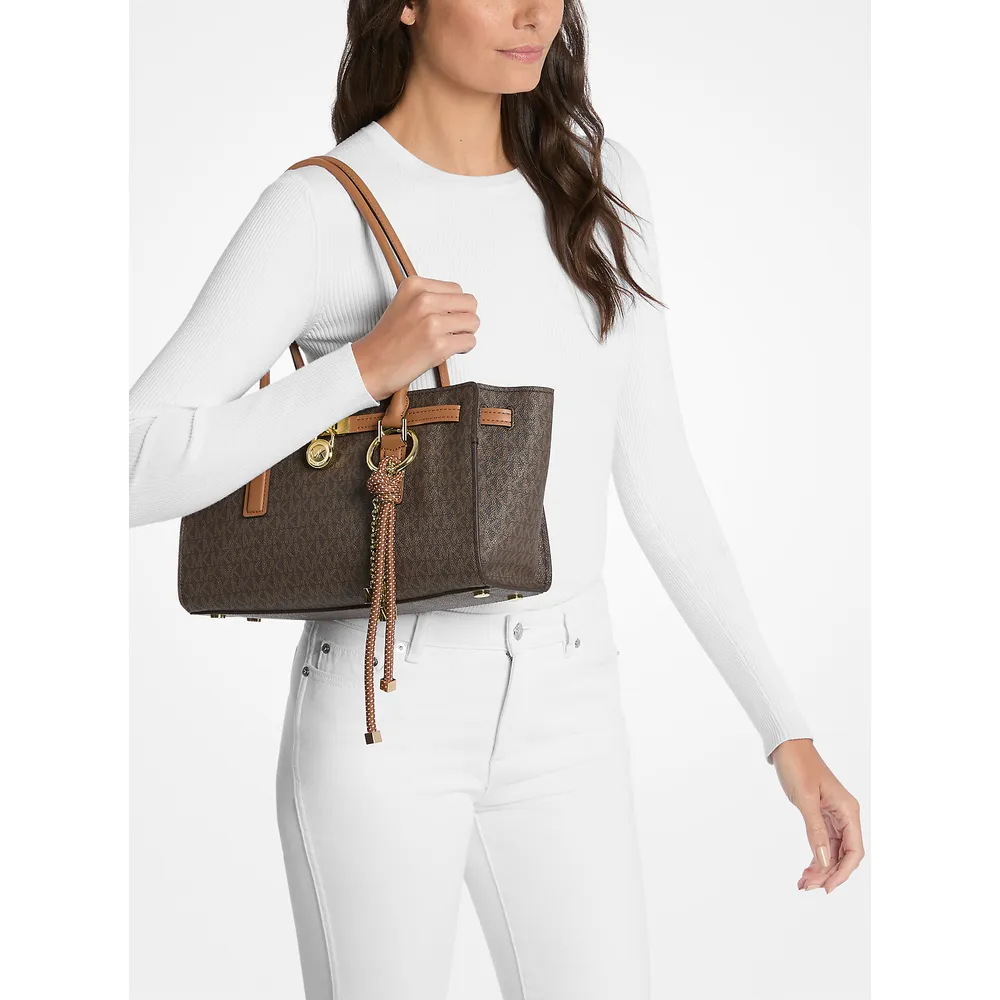 Michael Kors Bolso satchel de la firma Hamilton Moderne | Brn/Bellota