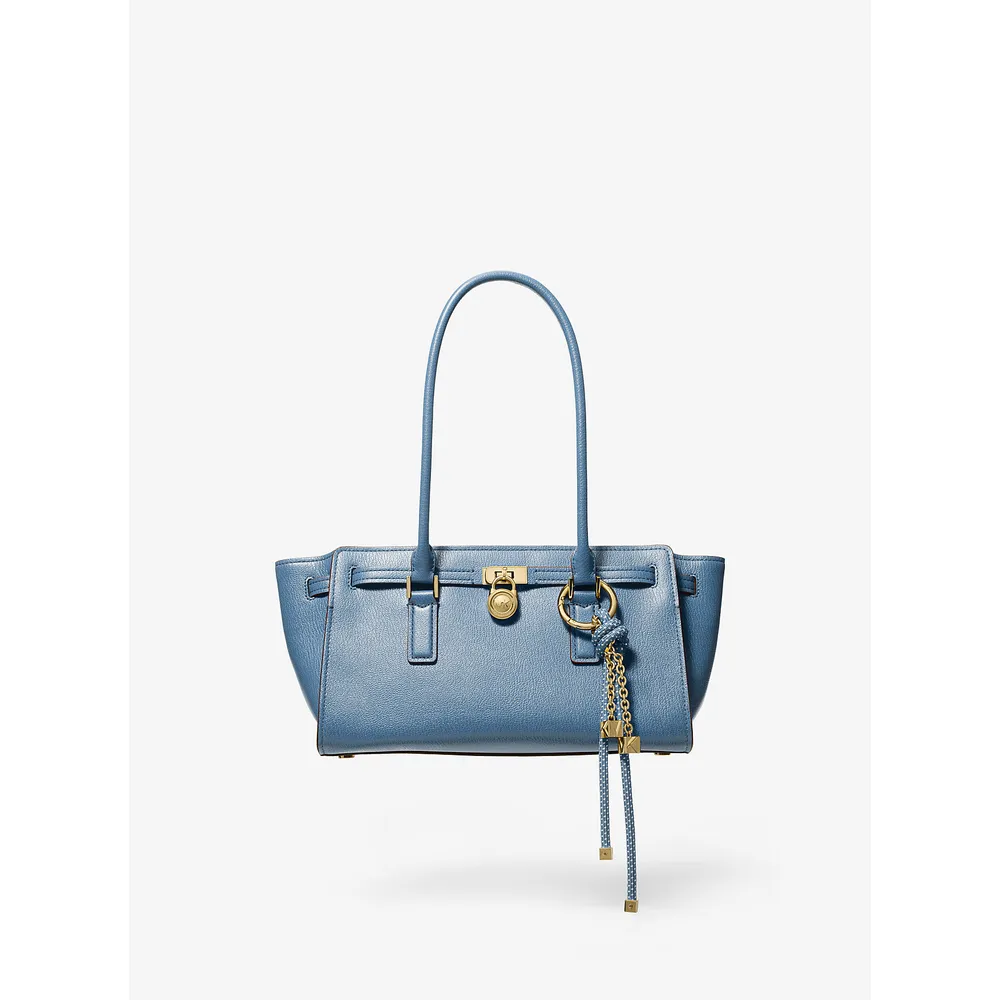 Michael Kors Bolso de cuero Hamilton Moderne | Azul francés