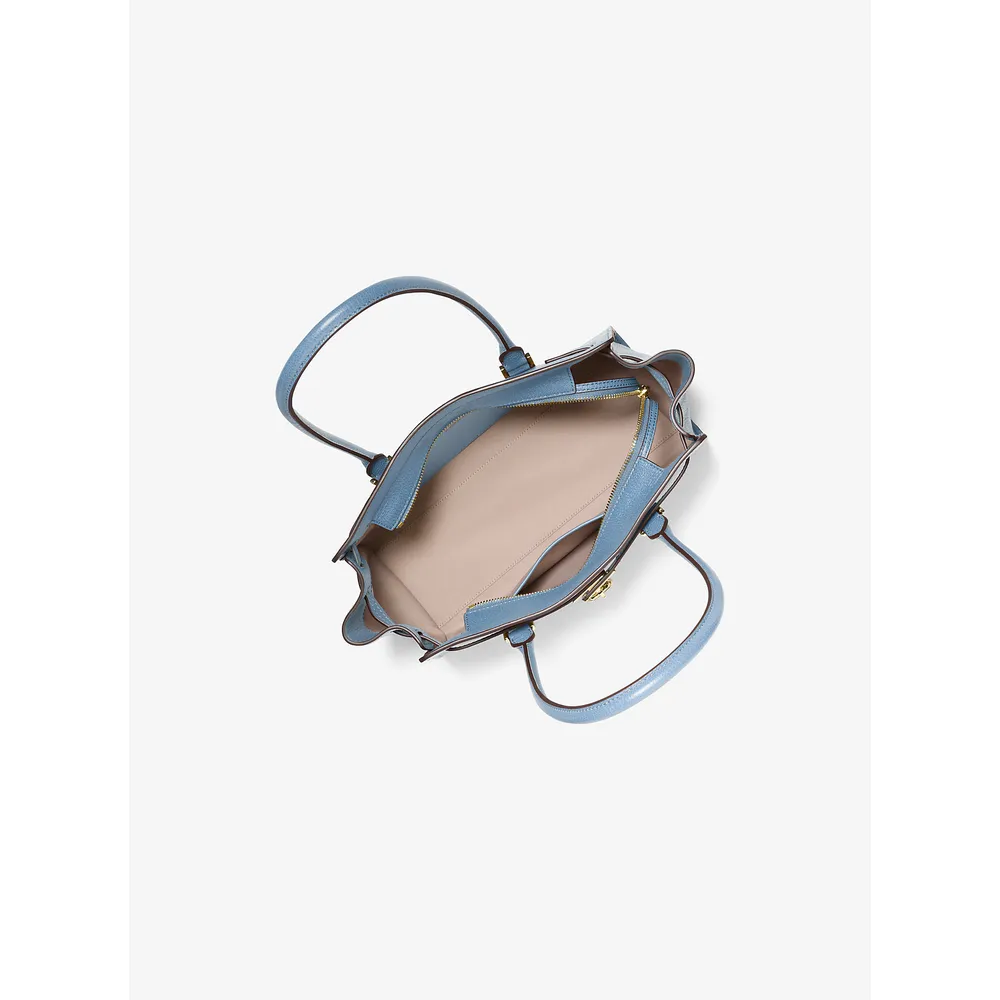 Michael Kors Bolso de cuero Hamilton Moderne | Azul francés