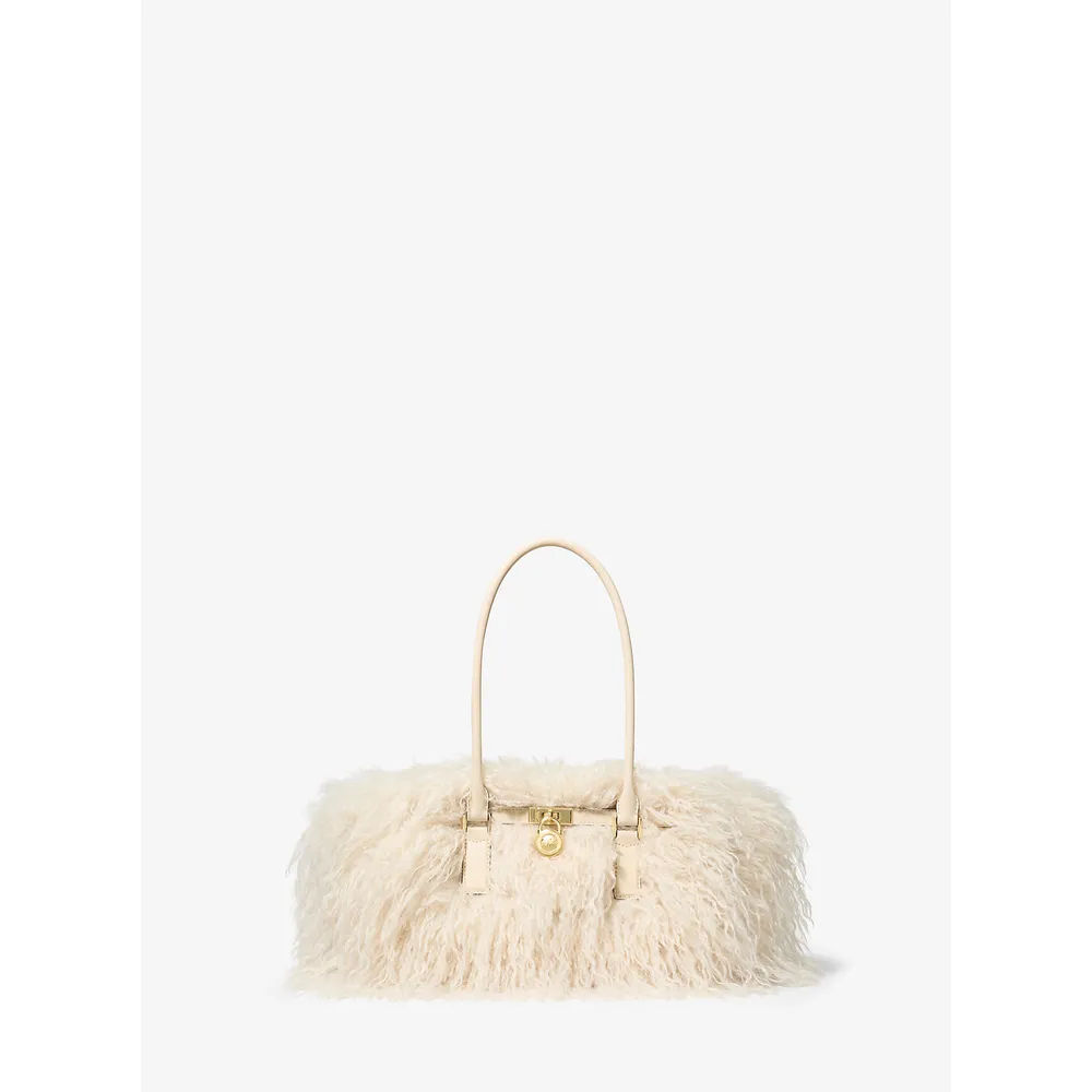 Michael Kors Bolso satchel piel sintética de oveja Hamilton Moderne | Natural