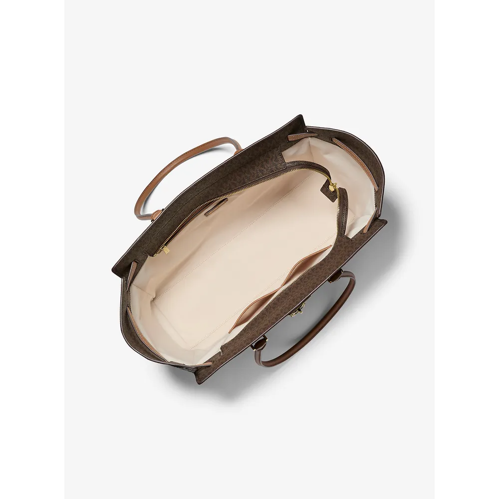 Michael Kors Bolso tote con logotipo de la firma Hamilton Moderne | Brn/Bellota