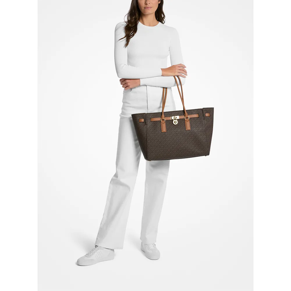 Michael Kors Bolso tote con logotipo de la firma Hamilton Moderne | Brn/Bellota