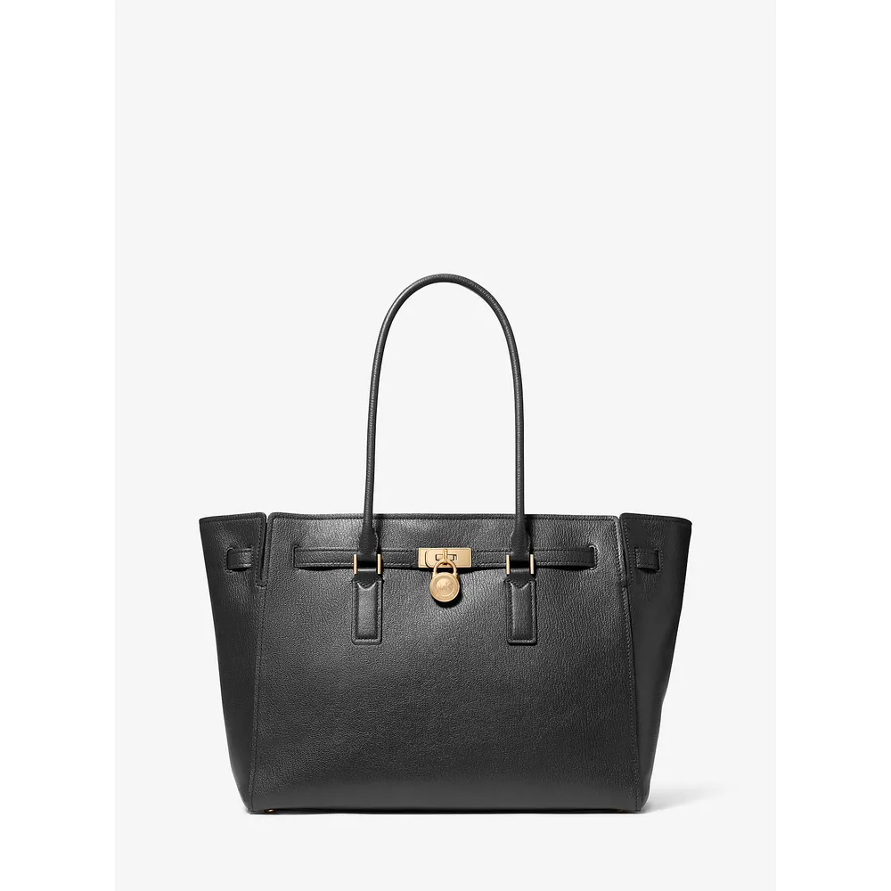 Michael Kors Bolso tote de piel Hamilton Moderne | Negro