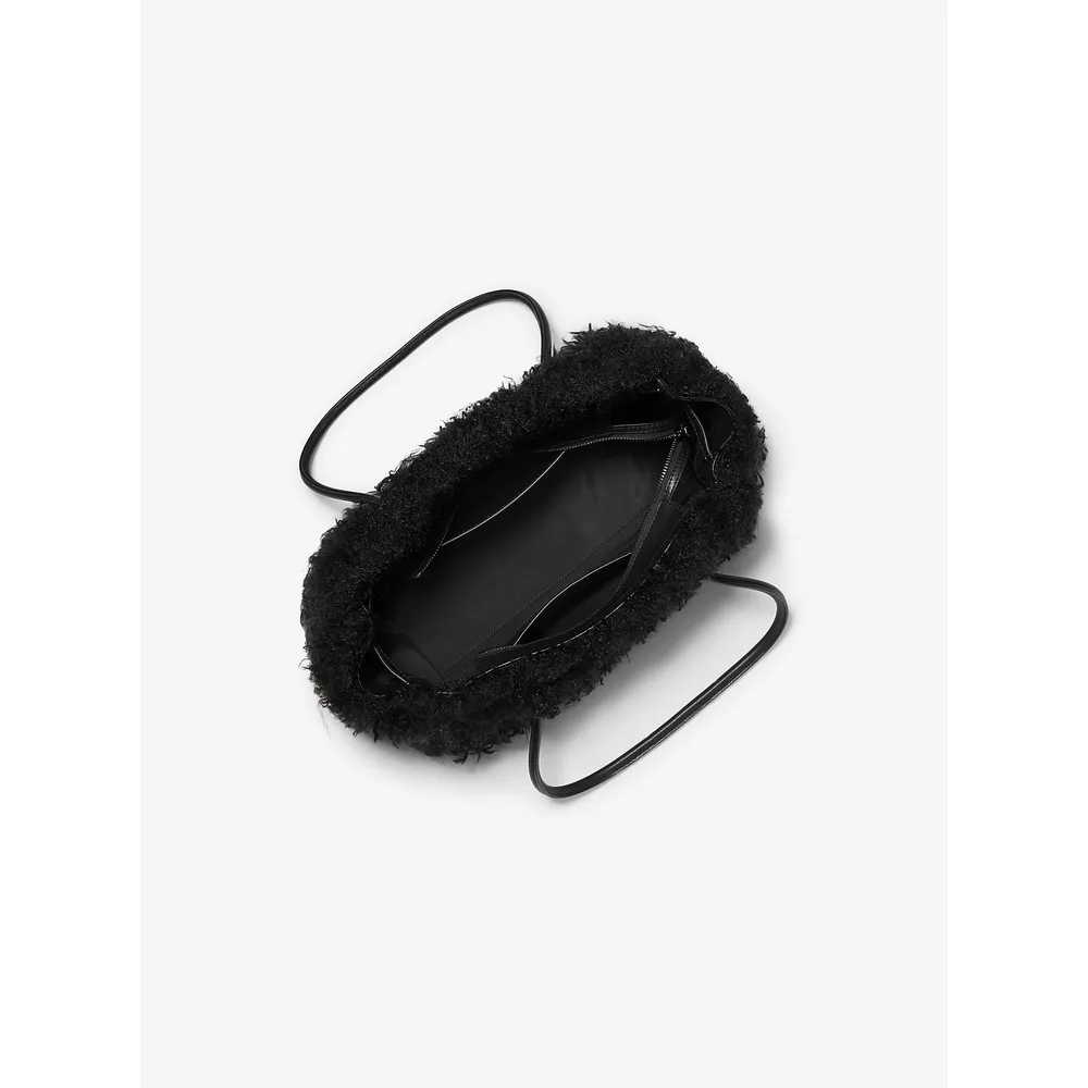 Michael Kors Bolso satchel de piel sintética de oveja Hamilton Moderne | Negro