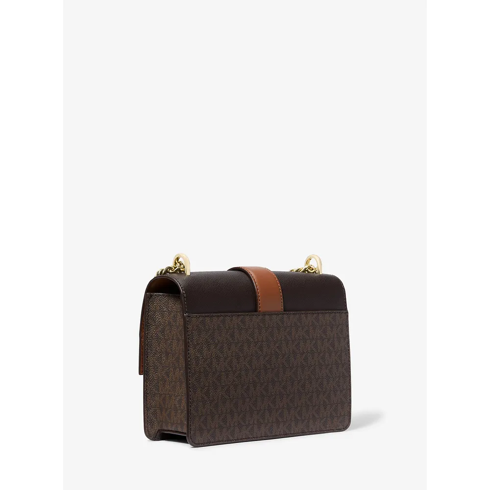 Michael Kors Bolso bandolera Greenwich con logo de la firma | Marrón Multi