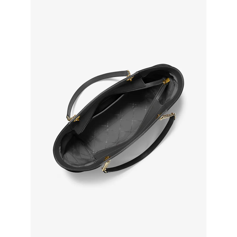 Michael Kors Bolso Jet Set de piel saffiano | Negro