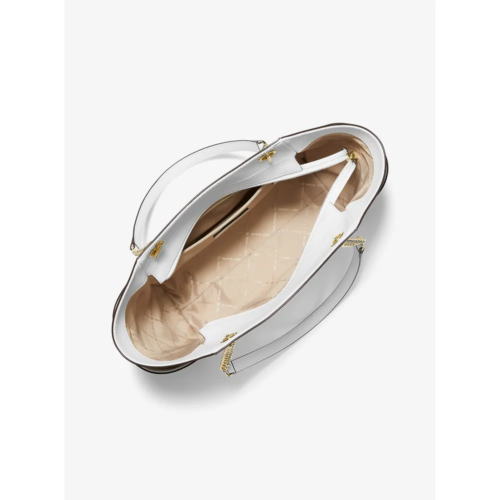 Michael Kors Bolso Jet Set de piel saffiano | Optic White