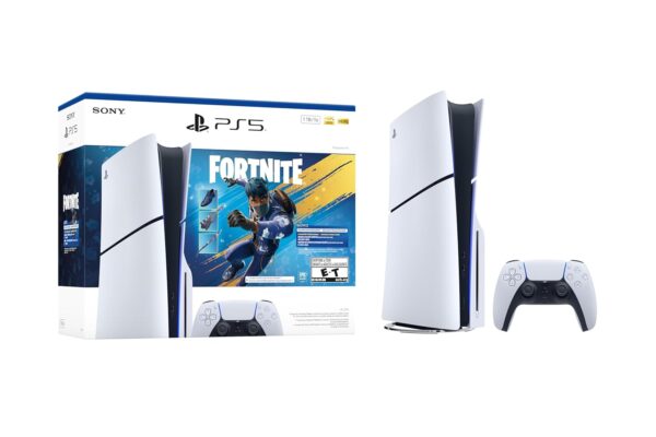 CONSOLA PLAYSTATION 5 EDICIÓN DISCO FORTNITE COBALT STAR 1TB | BLANCO
