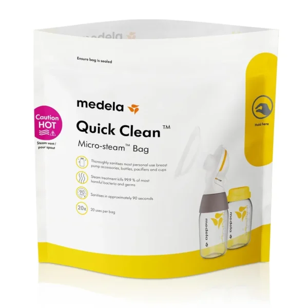 BOLSAS ESTERILIZADORAS PARA MICROONDAS - MEDELA QUICK CLEAN  5 PZS