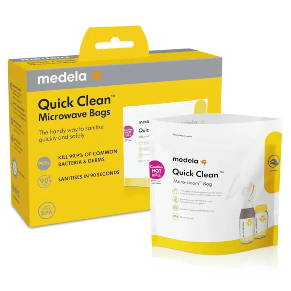 BOLSAS ESTERILIZADORAS PARA MICROONDAS - MEDELA QUICK CLEAN  5 PZS