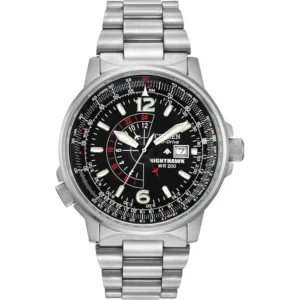 RELOJ CITIZEN PROMASTER AIR NIGHTHAWK PILOT HOMBRE | PLATA/ NEGRO