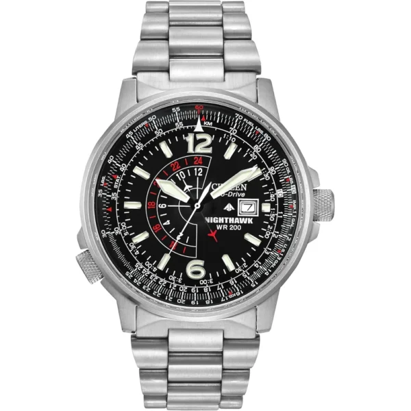RELOJ CITIZEN PROMASTER AIR NIGHTHAWK PILOT HOMBRE | PLATA/ NEGRO